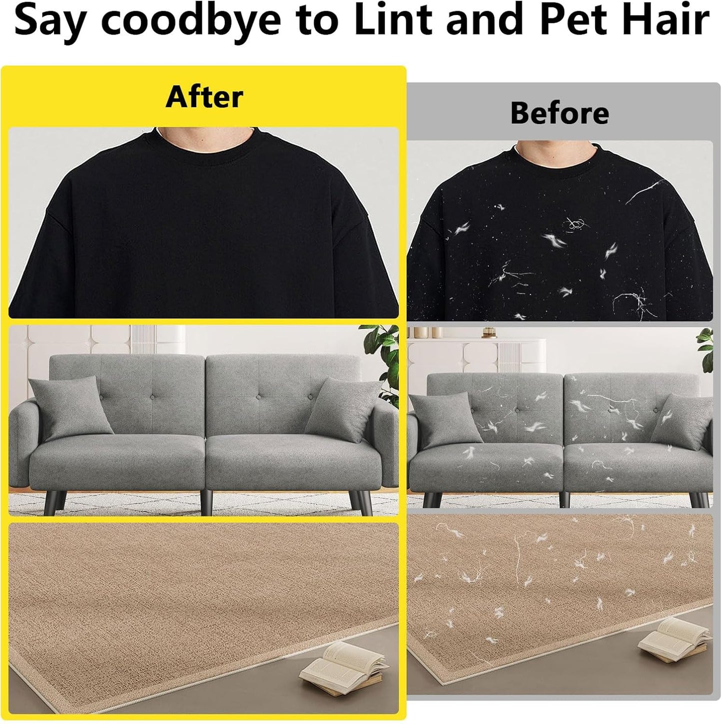 Upgraded Pet Hair Removal Gloves