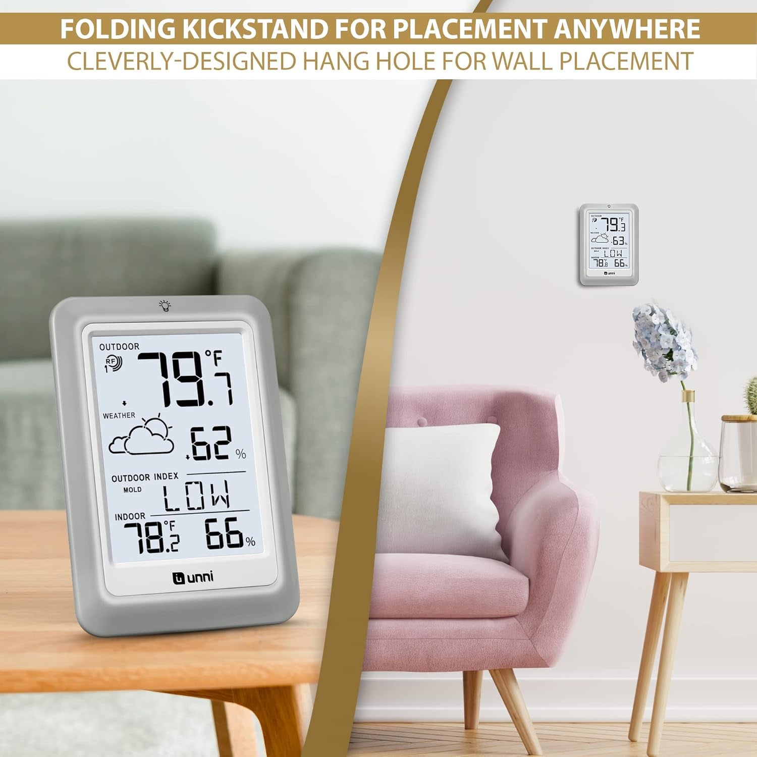 Indoor Outdoor Thermometer Hygrometer Wireless Weather Station