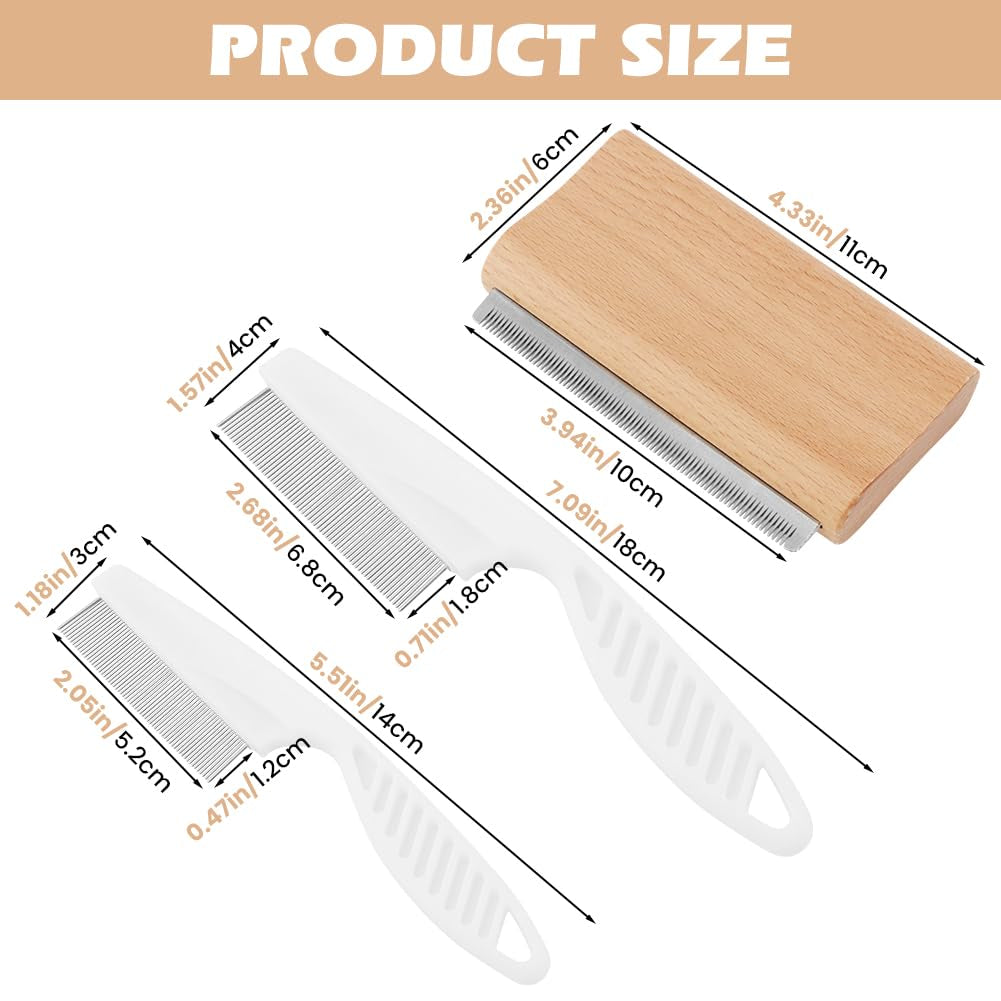 3Pcs/Pack Dog Brush for Shedding