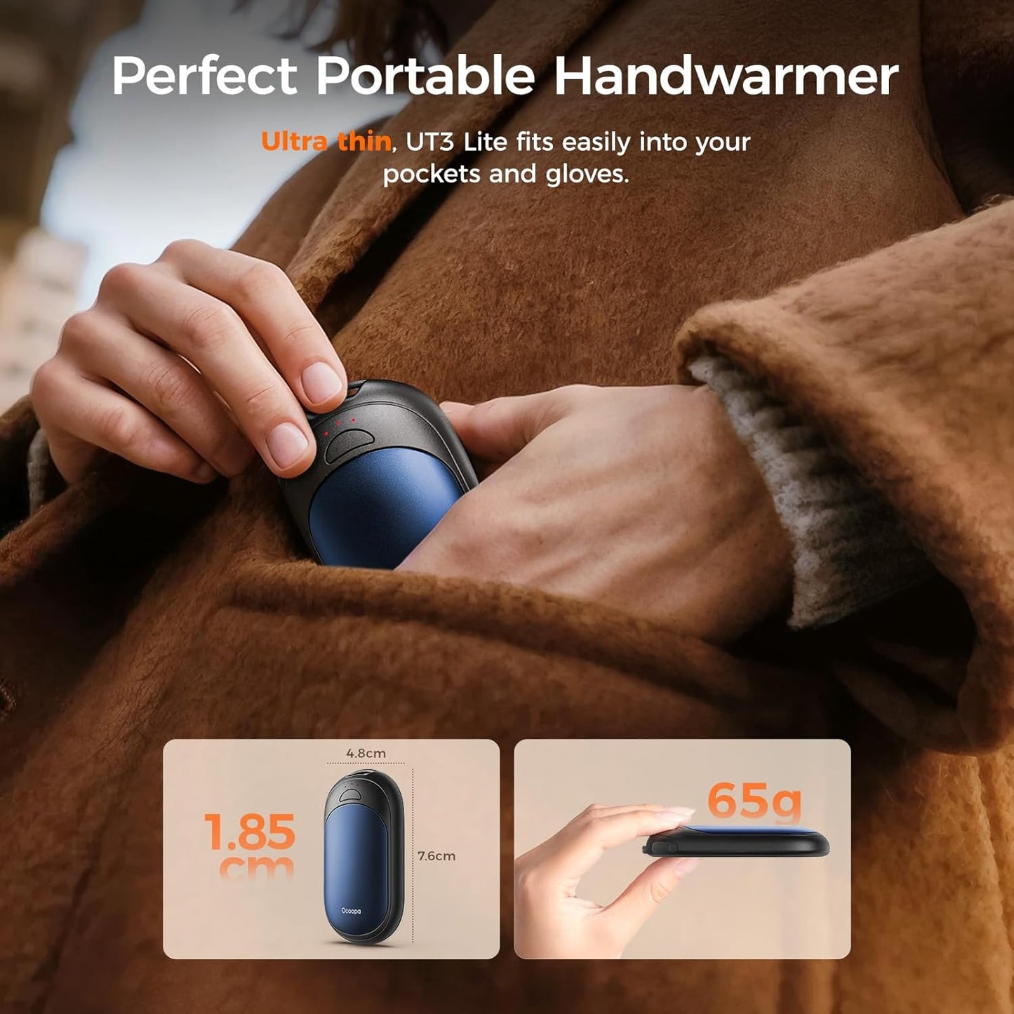 Magnetic Hand Warmers Rechargeable 2 Pack