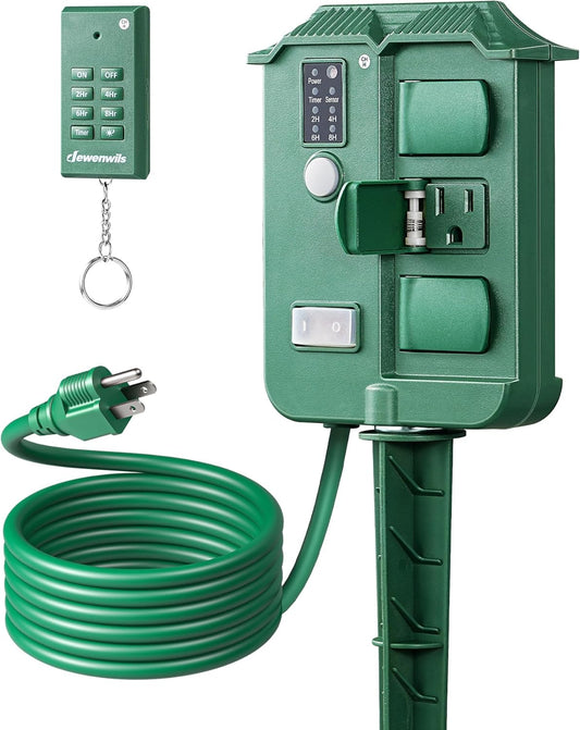 Outdoor Power Timer 6-Outlets Remote