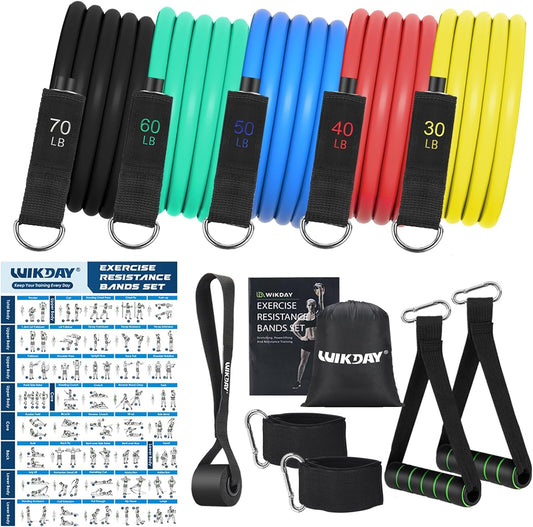 Exercise Resistance Bands with Handles for Working Out