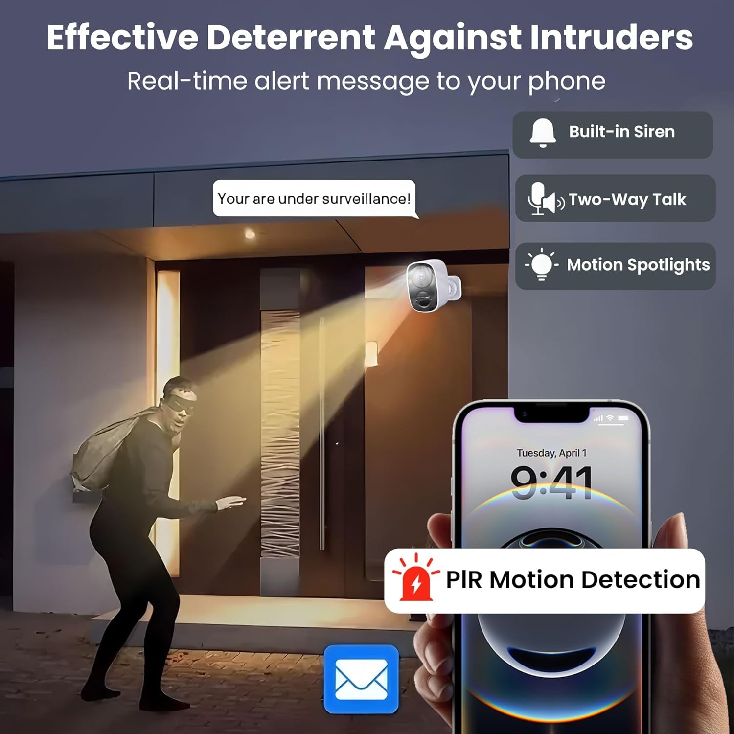 2025 Upgraded 2K Security Cameras Wireless Outdoor