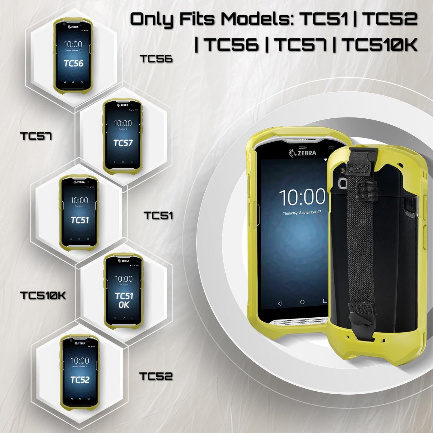 TC51 TC52 TC56 TC57 TC510K Case with Hand Strap